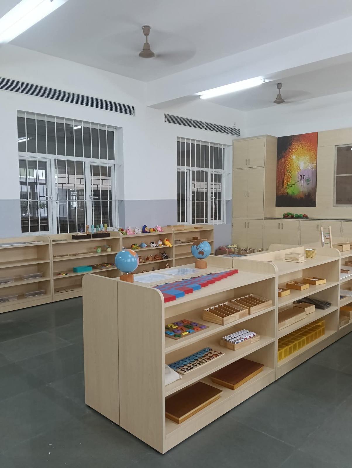 Furniture installed in customized designs